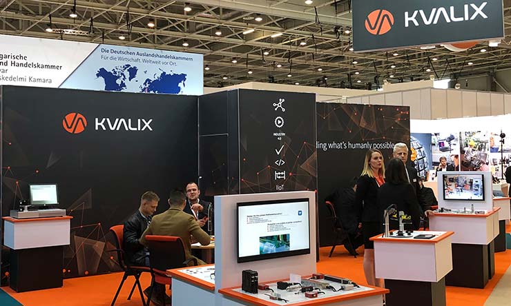Kvalix booth on a trade show
